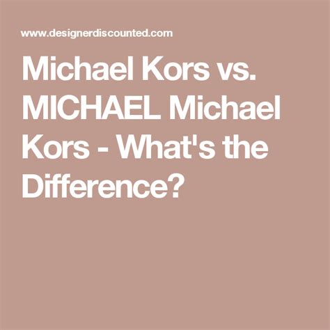 michael michael kors vs michsel kors|Michael Kors usa.